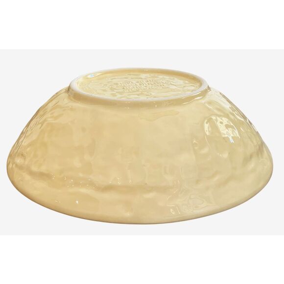 Vintage Maioliche Jessica Italy Buttercream Yellow Large Serving Bowl 12" - Picture 5 of 7